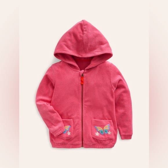 Boden Other - Mini Boden Zip-Up Toweling Hoodie